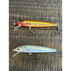 Vintage Rapala Fishing Lures Set Of 2
